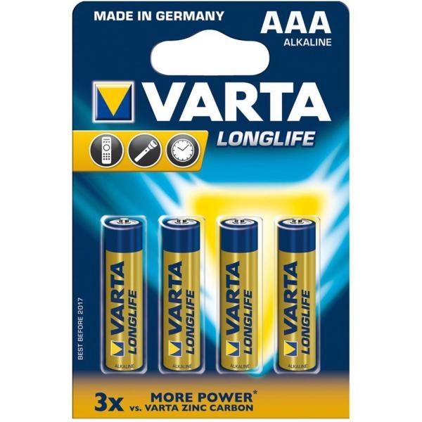 Set 4 Baterii Varta Longlife 4103 AAA